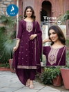 Teena By Kaya Vichitra Silk Surat Anarkali Kurtis Set Wholesale Market
